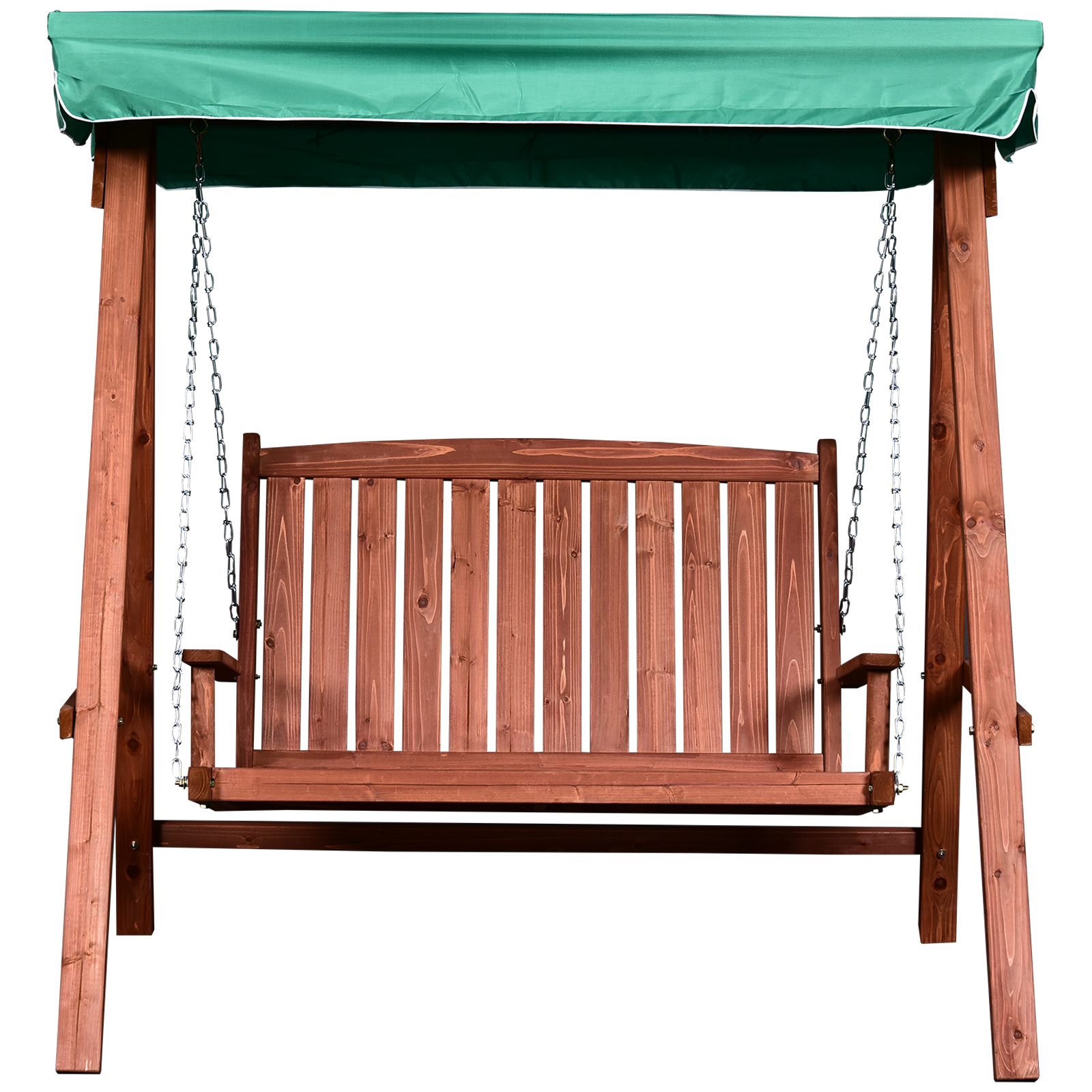 Outsunny Gartenschaukel für 2 Personen Hollywoodschaukel mit Dach